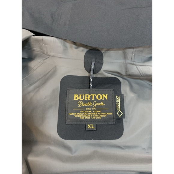 Burton Durable Goods Shell Goretex Jacket Womens Sz XL Black - Picture 4 of 6